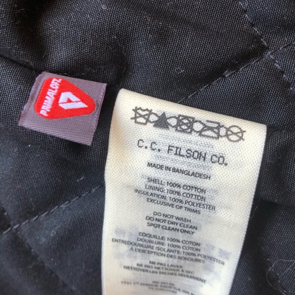 NWT Filson Wax Work Vest Greenish Black Work Wear Authentic Rugged Heavy Duty XL - Picture 7 of 7